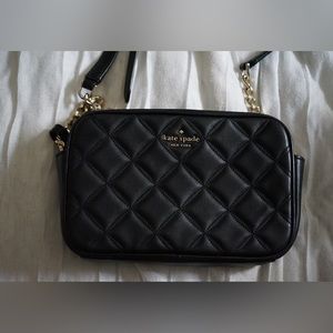 Kate Spade black quilted crossbody